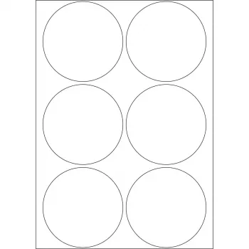 HERMA 192 vnt. apvalios etiketės Ø 50 mm balto popieriaus