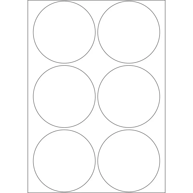 HERMA 192 vnt. apvalios etiketės Ø 50 mm balto popieriaus