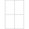 Universali etiketė HERMA 52x82 mm balta matinė rankiniam rašymui 128 vnt.