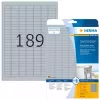 HERMA 4220 sidabrinės etiketės techninėms lentelėms A4 25x10 mm 4725 vnt.