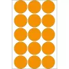 Įvairios paskirties etiketės HERMA 2274 švytinčiai oranžinės apvalios 32 mm 360 vnt.