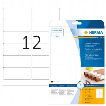 Lipni etiketė spausdintuvui HERMA Labels A4 lauko plėvelė 99,1x42,3 mm