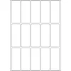Įvairios paskirties etiketės HERMA 20x50 mm balto matinio popieriaus rankiniam rašymui 480 vnt.