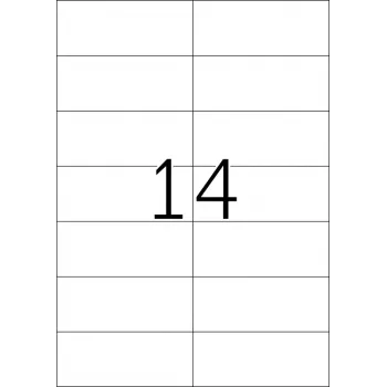 Lipni etiketė spausdintuvui HERMA Premium A4 105x42,3 mm 350 vnt.