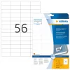 Nuimamos etiketės HERMA A4 52,5x21,2 mm baltos 1400 vnt.