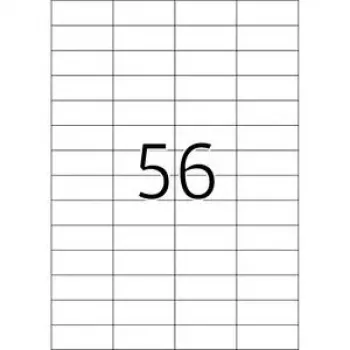 Nuimamos etiketės HERMA A4 52,5x21,2 mm baltos 1400 vnt.