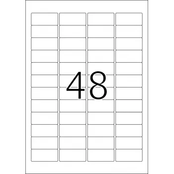 Lipnioji etiketė spausdintuvui HERMA Labels A4 45,7x21,2 mm