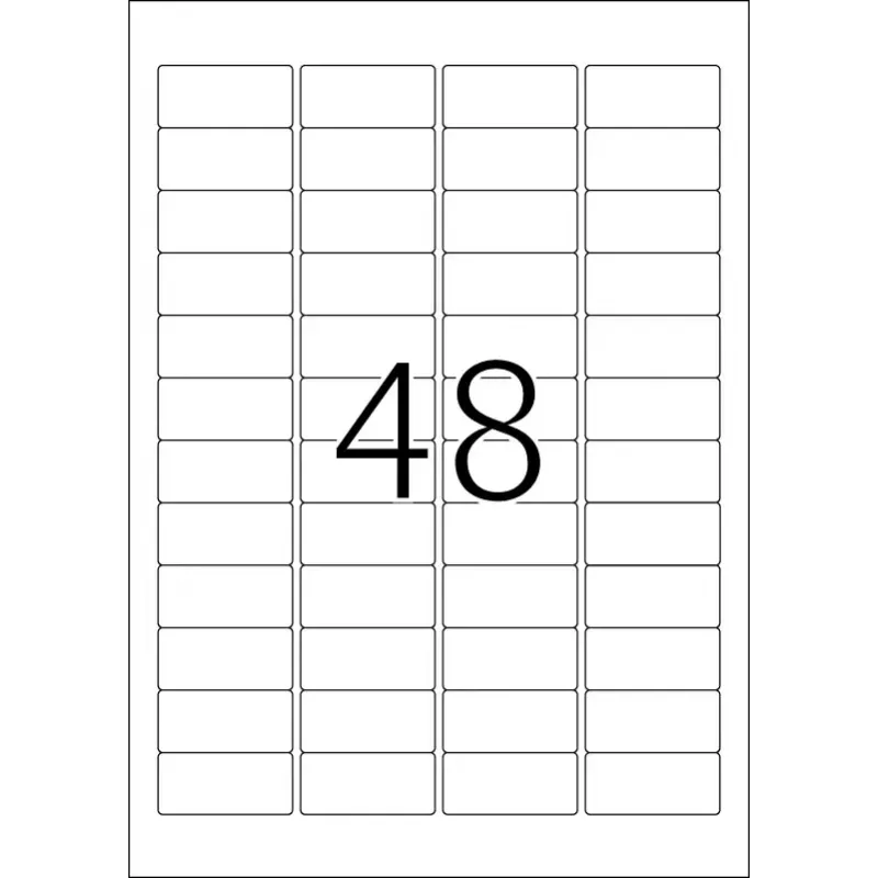 Lipnioji etiketė spausdintuvui HERMA Labels A4 45,7x21,2 mm
