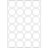 HERMA 2260 lipnūs apvalūs etikečių rinkinys 768 vnt 25 mm balto popieriaus