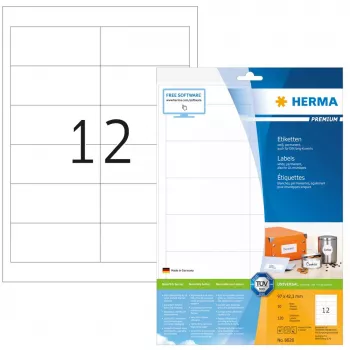 Lipnių etikečių rinkinys HERMA Labels Premium A4 97x42,3 mm