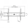 Manhattan sieninis laikiklis televizoriams ir monitoriams (pakreipiamas), 37–75 col., VESA 200x200–800x400 mm, 75 kg, juodas