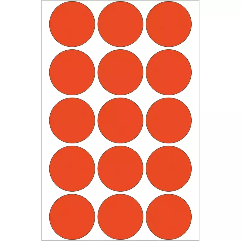 HERMA 2272 Universalios etiketės 480 vnt apvalios raudonos 32 mm