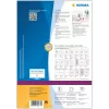 HERMA CD etiketės A4 Ø 116 mm balto matinio nepermatomo popieriaus 200 vnt.