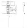 Equip 650331 Universalus sukamas sieninis laikiklis 37-80 colių, 50 kg