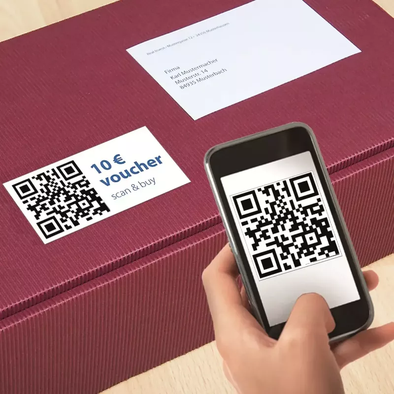 Lipnių etikečių lapai HERMA QR kodų etiketės 9643