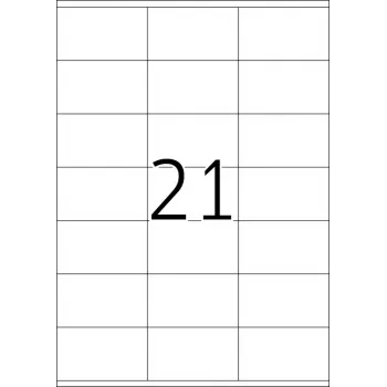 Lipni etiketė spausdintuvui HERMA Labels Premium A4 70x41 mm 2100 vnt.