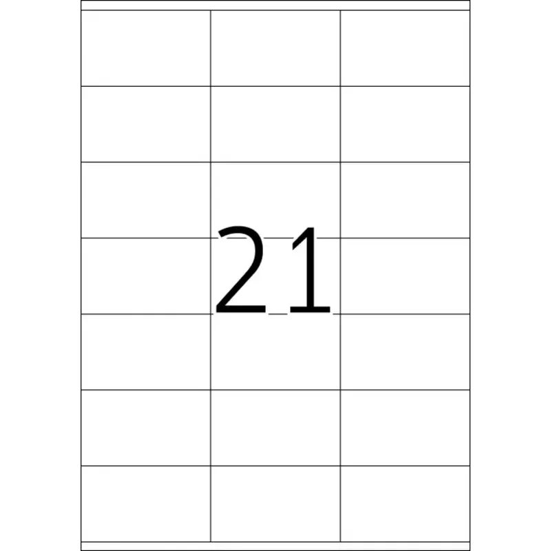 Lipni etiketė spausdintuvui HERMA Labels Premium A4 70x41 mm 2100 vnt.