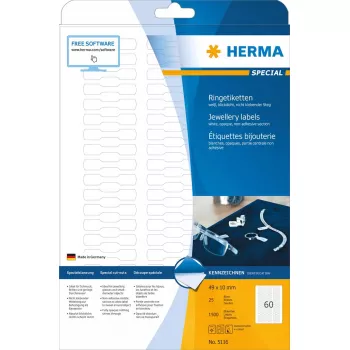 Lipni etiketė spausdintuvui HERMA 5116 A4 49x10 mm 1500 vnt.