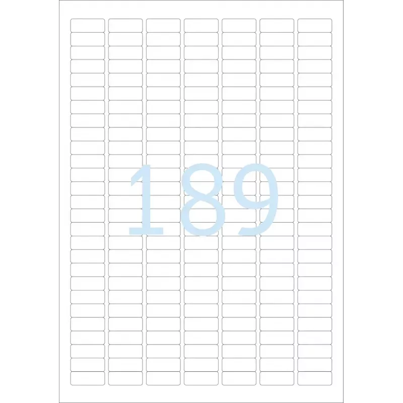 Lipnūs etikečių lapai HERMA Labels A4 25,4x10 mm balta matinė ypač stiprus sukibimas popierius 4725 vnt.