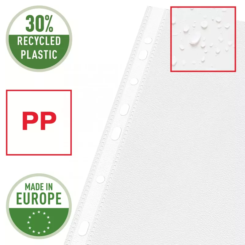 Esselte Quality Pocket A3 Landscape, perdirbtas plastikas 30% prieš vartojimą