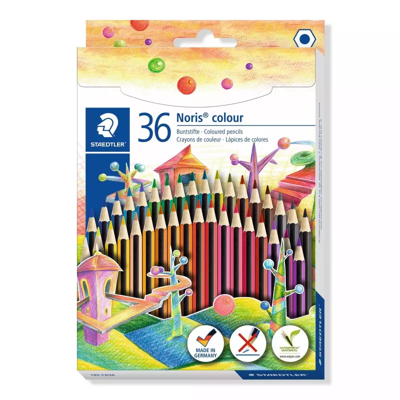 Spalvoti pieštukai Staedtler Noris colour 185, 36 vnt.