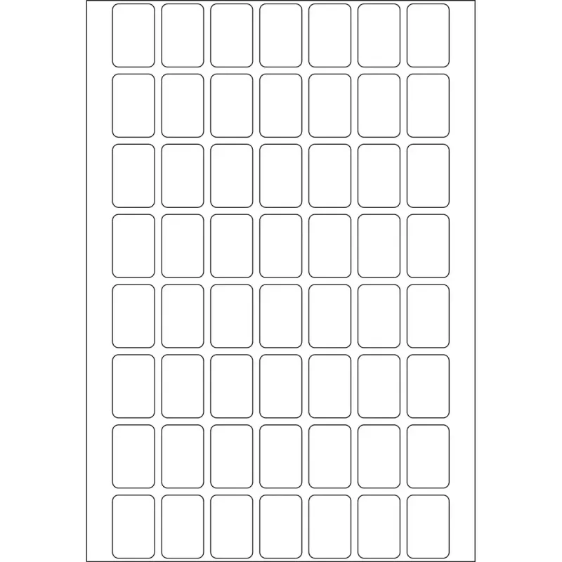 Įvairios paskirties lipdukai HERMA 12x18 mm balti Movables/pašalinami popieriniai matiniai