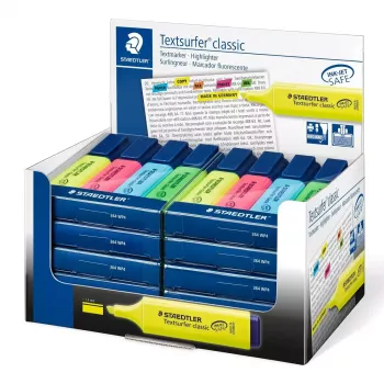 Markeriai Staedtler Textsurfer classic 364 Chisel tip Mėlyna Žalia Rožinė Geltona