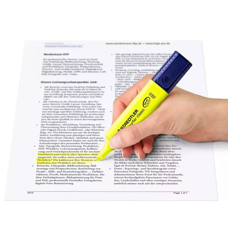 Markeriai Staedtler Textsurfer classic 364 Chisel tip Mėlyna Žalia Rožinė Geltona