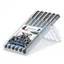 Finelaineris Staedtler 308 SB6P juodas 6 vnt.