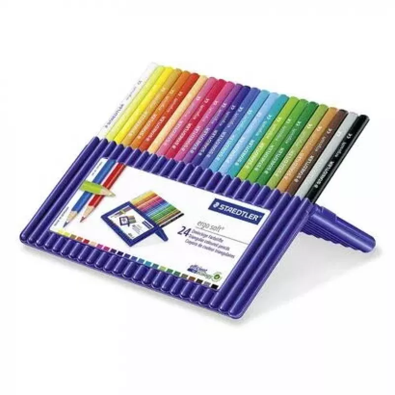 Spalvoti pieštukai Staedtler Ergosoft 157 Multicolour 24 vnt.