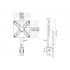 Stalinis laikiklis Multibrackets M Deskmount XL Black