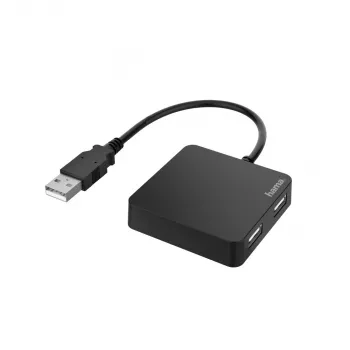 Hama 00200121 USB 2.0 sąsajos šakotuvas 480 Mbit/s juodas