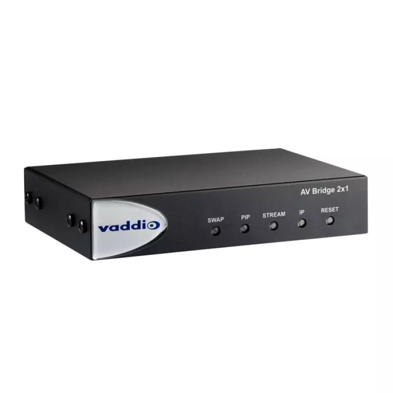 Vaddio AV Bridge 2x1, 1920 x 1080 pikselių, 60 kadrų/s, juoda, 480.8 mm