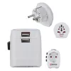 Hama World Travel Pro Light USB universalus kištukinis adapteris Baltas