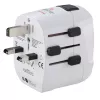 Hama World Travel Pro Light USB universalus kištukinis adapteris Baltas