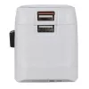 Hama World Travel Pro Light USB universalus kištukinis adapteris Baltas