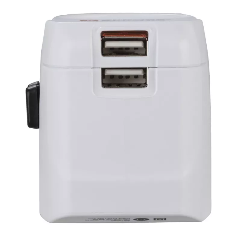 Hama World Travel Pro Light USB universalus kištukinis adapteris Baltas
