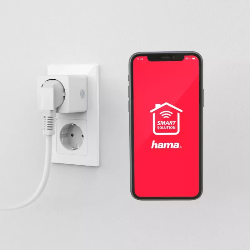 Hama Mini WiFi Smart Plug 00176573, 16 A, 3680 W, balta
