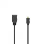 Hama 00205168 HDMI laidas 0,1 m Micro HDMI (D tipas) – standartinis HDMI (A tipas) juodas