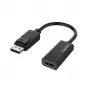Hama 00200335 vaizdo kabelio adapteris DisplayPort → HDMI, juodas