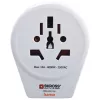 Hama World to Europe USB maitinimo adapteris Universal White