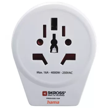 Hama World to Europe USB maitinimo adapteris Universal White