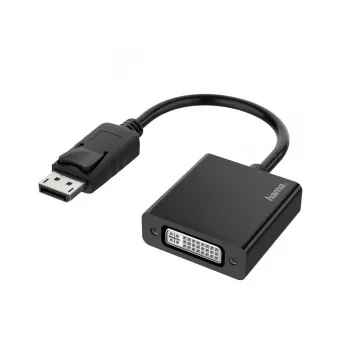Hama 00200336 vaizdo kabelio adapteris DisplayPort – DVI-I juodas