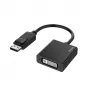 Hama 00200336 vaizdo kabelio adapteris DisplayPort – DVI-I juodas