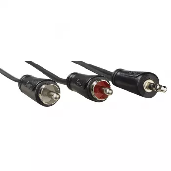 Garso kabelis Hama 00205110 1,5 m 3,5 mm 2 x RCA juodas