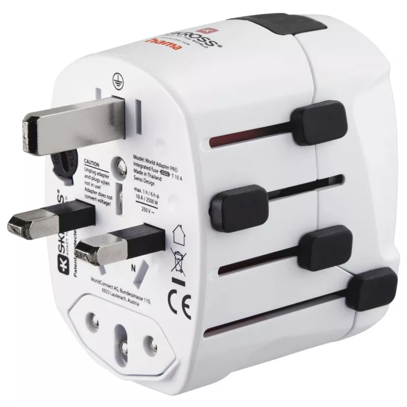 Hama World Travel Pro universalus kelioninis adapteris White