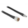 Koaksialinis kabelis DeLOCK 1 m N/RP-SMA CFD400 LLC400 juodas