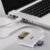 Hama USB 3.0 kelių kortelių skaitytuvas SD/microSD/CF/MS, baltas