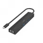 Hama 00200144 USB-C 6-in-1 stotelė USB 3.2 Gen 1, HDMI, RJ-45, juoda