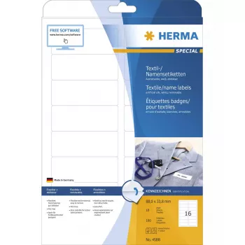 Lipdukas HERMA 4588 užapvalintas stačiakampis nuimamas